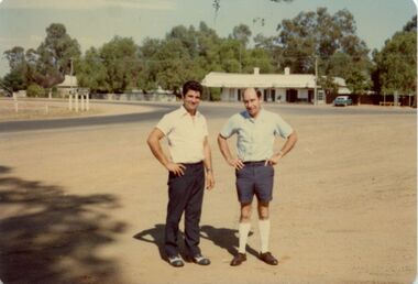 Photograph - Mr E Jenkins and Mr J Falzon on a Massey Ferguson field service trip