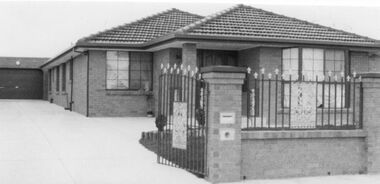 Photograph - Variety of houses in St Albans district taken for estate agent Trimboli who operated from office 169 Barkly Street Footscray VIC, 1988