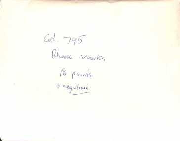 Photograph - Rheem Works 521 Geelong Road Brooklyn, n.d