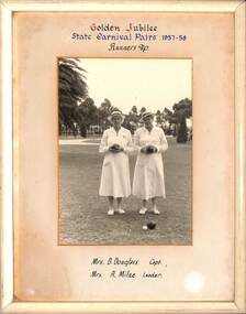 Photograph - Sunshine Ladies Bowling Club Golden Jubilee 1957 - 1958 Photograph, 1958