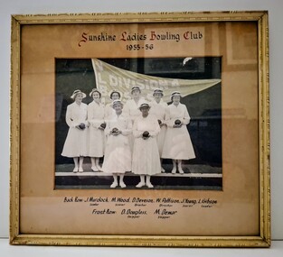 Photograph - Sunshine Ladies Bowling Club 1955-1956 LLBA Division 4 Team Photograph, 1956