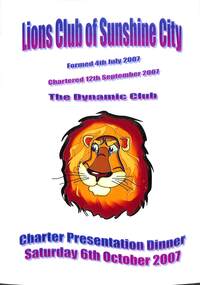 Ephemera - Sunshine City Lions Club, 2007