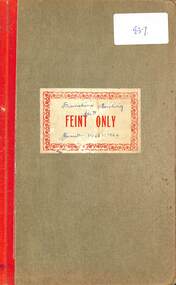 Administrative record - Sunshine Bolwing Club Minute Book 1962 to1964, 1962 to 1964