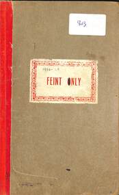 Administrative record - Sunshine Bowling Club Minute Book 1966 to 1968, 1966 to 1968