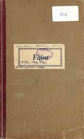 Administrative record - Sunshine Bowling Club Minute Book 1953 to 1955, 1953 to 1955