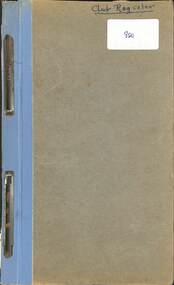 Administrative record - Sunshine Bowling Club Register, 1968 TO 1975