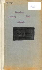 Administrative record - Sunshine Bowling Club Minutes Books 1964 - 1966, 1968 - 1971, 1972 - 1975 & 1975 - 1978, 1964-78
