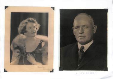 Mixed media - Samuel McKay & Wife photos and newspaper clippings relating to him