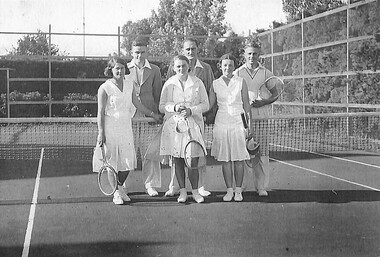 Photograph - Albion Methodist Tennis Club Circa 1938 1939