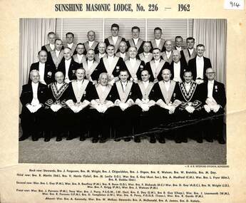Photograph - Sunshine Masonic Lodge No 226 1962 Photograph