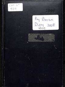 Journal - Ray Barnes Diary 2008, Barnes Ray, 2008