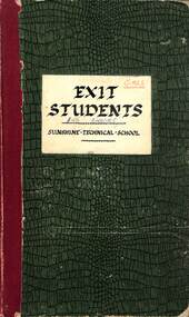 Administrative record - SUNSHINE TECHNICAL SCHOOL EXIT AND ENTRIES GIRLS 1953 - 1980, 1954 - 1981