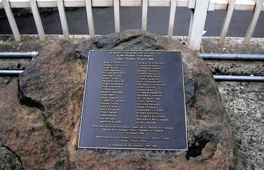 Photograph - Sunshine Railway Disaster Replacement Plaque Unveiling 2008