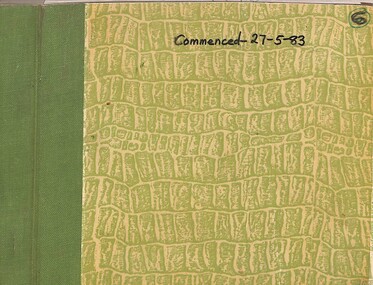 Administrative record - Sunshine Technical School Requisition book for the Art Department commenced 27/05/83, 1983 -1984