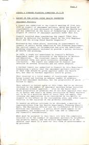Administrative record - City of Sunshine - Commissioner Mr Alexander "Alex" George Gillon Collection 1976 - 1982 - Agenda & forward planning committee 24th July 1978 report of acting chief health inspector - Amusement Parlours, City of Sunshine, 24/07/1978