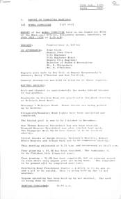 Administrative record - City of Sunshine - Commissioner Mr Alexander "Alex" George Gillon Collection 1976 - 1982 - Report of committee meetings 24th July 1978, City of Sunshine, 25th July 1978