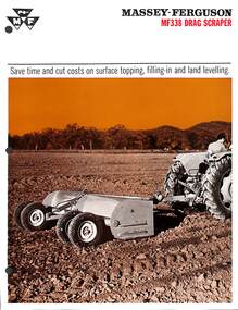 Pamphlet - Massey Ferguson MF338 Drag Scraper, Massey Ferguson