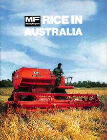 Booklet, McKay Massey Harris, H.V, Rice in Australia [1975?]