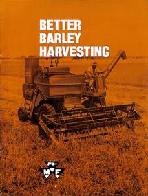Unknown - Better barley harvesting / Reddish, FA, McKay Massey Harris, H.V