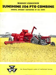 Pamphlet - Massey Ferguson Sunshine 506 PTO Combine, Massey Ferguson