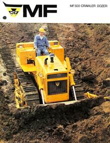 Pamphlet - Massey Ferguson MF500 Crawler Dozer, Massey Ferguson