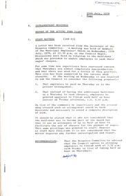 Administrative record - City of Sunshine - Commissioner Mr Alexander "Alex" George Gillon Collection 1976 - 1982 - Extraordinary Business Reports and Recommendations 25th July 1978, City of Sunshine, 25th July 1978