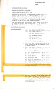 Administrative record - City of Sunshine - Commissioner Mr Alexander "Alex" George Gillon Collection 1976 - 1982 - Extraordinary Business 13th June 1978, City of Sunshine, 13th June 1978