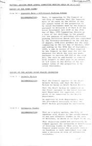 Administrative record - City of Sunshine - Commissioner Mr Alexander "Alex" George Gillon Collection 1976 - 1982 - Matters Arising From Agenda Committee Meeting Held on 26th June 1978 Report of Town Clerk, City of Sunshine, 26th June 1978