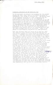 Administrative record - City of Sunshine - Commissioner Mr Alexander "Alex" George Gillon Collection 1976 - 1982 - Financial Operation of The Municipal Tip 26th June 1978, City of Sunshine, 26th June 1978