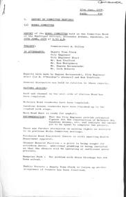 Administrative record - City of Sunshine - Commissioner Mr Alexander "Alex" George Gillon Collection 1976 - 1982 - Report of Committee Meetings 26th June 1978, City of Sunshine, 27th June 1978