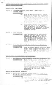 Administrative record - City of Sunshine - Commissioner Mr Alexander "Alex" George Gillon Collection 1976 - 1982 - Matters Arising from Agenda and Forward Planning Committee Meeting Held on 30th October 1978, City of Sunshine, 30th November 1978