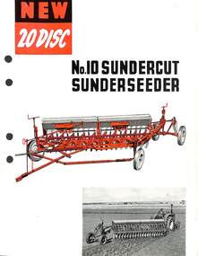 Pamphlet - H.V. McKay Massey Harris No 10 Sundercut Sunderseeder 20 Disc, McKAY MASSEY  HARRIS, H. V
