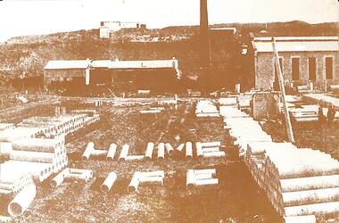 Postcard - Photo of the Hume Pipe Works Maribyrnong, Original c 1920