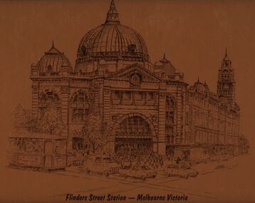 Artwork, other - Flinders Street Station - Melbourne Victoria, ca. 1970