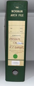 Journal - Ray Barnes Diary - Personal Calendar R. F. Barnes 1961 - 1987, Ray F. Barnes
