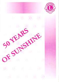 Booklet - 50 Years of Sunshine, Talkprint Pty. Ltd.,Sunshine, 37742