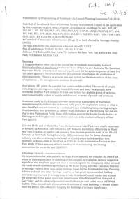 Document - ORICA Site Planning Application Objection By Sunshine & District Historical Society, Ford, Olwen, 7/09/2010 12:00:00 AM