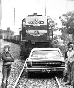 Photograph - Sunshine Technical School Memorabilia - Car & Train Smash
