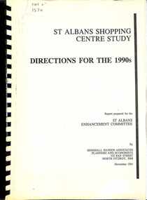 Document - St Albans Shopping Centre Study / Directions for the 1990s Report, 33543