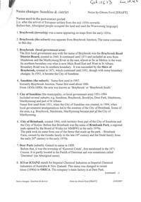 Document - Name changes in Sunshine and district, Ford, Olwen, 23/09/2007 12:00:00 AM