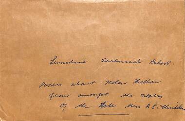 Archive - Helen Keller visit to Sunshine Technical School - Documents