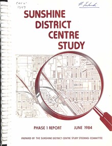 Document - Sunshine District Centre Study Phase 1 Report June 1984, 30834