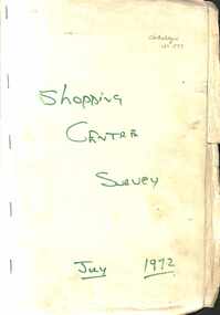 Document - Sunshine Shopping Survey - A Report to the Sunshine City Council, Loder and Bayly Consulting Engineers and Planners, 26481