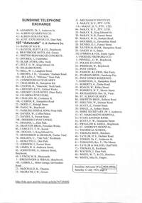 Document - Sunshine Telephone Exchange Directory Listing 1924, CG Carlton, 12 July, 1924 (p 8)
