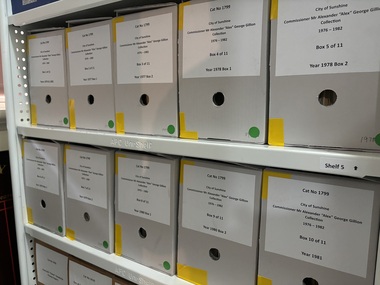 Administrative record - City of Sunshine - Commissioner Mr Alexander "Alex" George Gillion Collection 1976 - 1982, Sunshine City Council