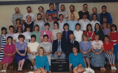 Photograph - Tottenham Technical School Staff Photos 1988 and 1989 and Anne Carlton, Pacific Schools, Photography, 1988 and 1989