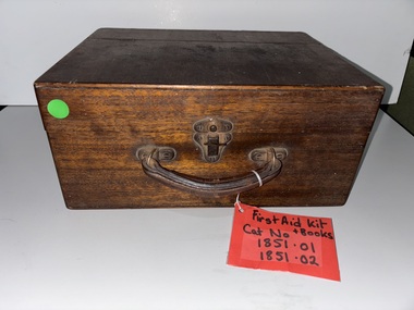 Equipment - Helen Bridges First Aid Box, Photograph and First Aid Books