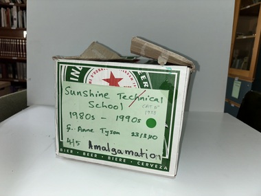 Administrative record - Sunshine Secondary Schools Amalgamation, 1991