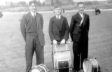 Photograph - Sunshine District Band, Photo 1.Copy- original taken c1945- 1946 Photo.2. Copy,- original photo taken c 1950 Photo 3 Original Taken 1950