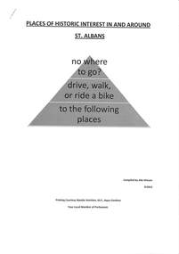 Archive - Places of Historic Interest in and around St Albans 2013, Missen Alie Compiler